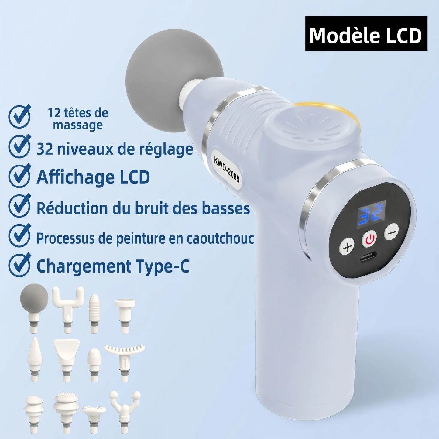 Pistolet de massage | Récupération Musculaire Pro