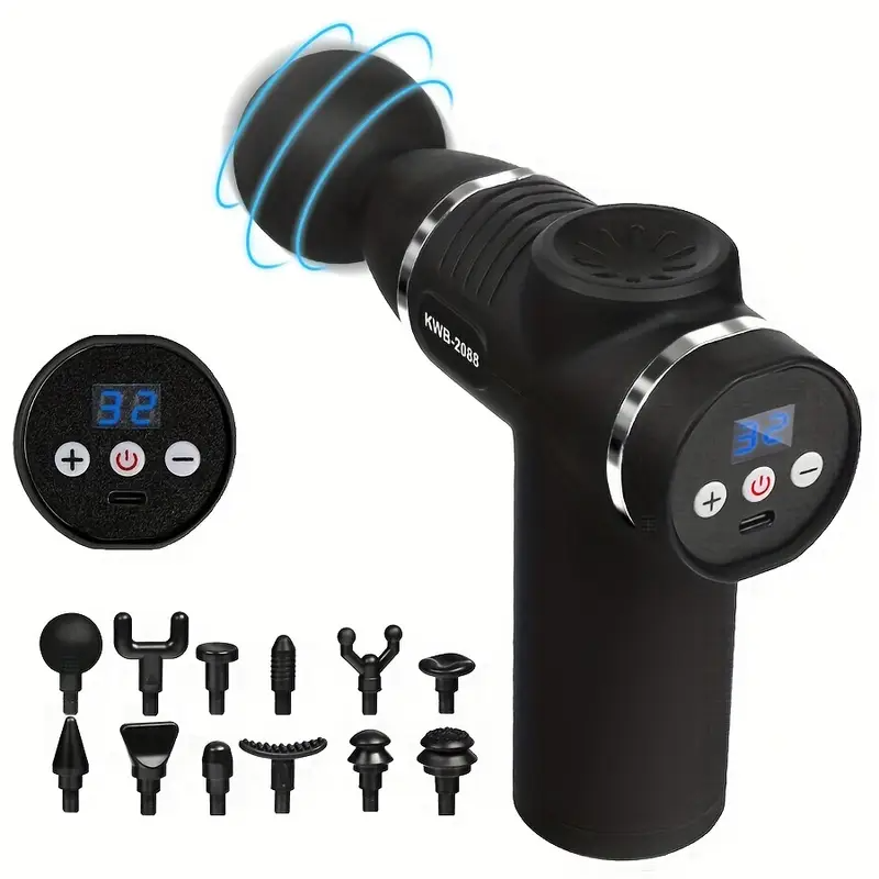 description pistolet massage 12 têtes