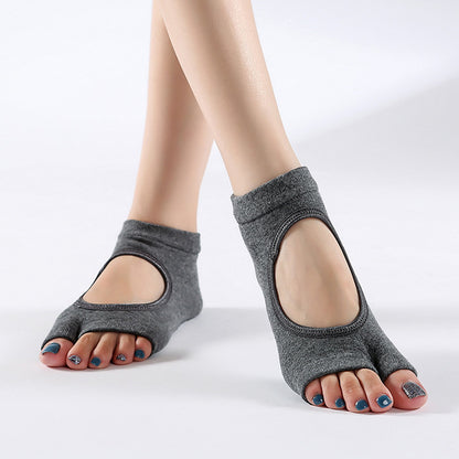 chaussette yoga gris