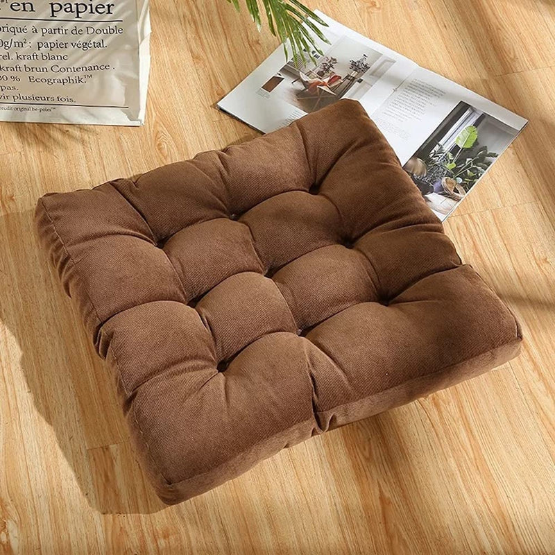 coussin yoga brun