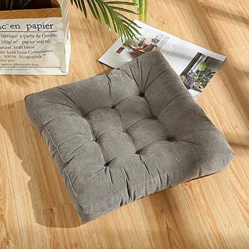 coussin yoga gris pale