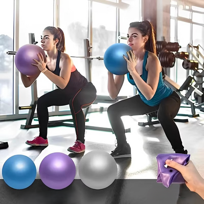 deux filles avec petit ballon pilates