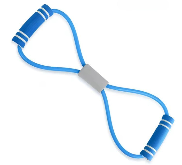 élastique musculation poignets bleu