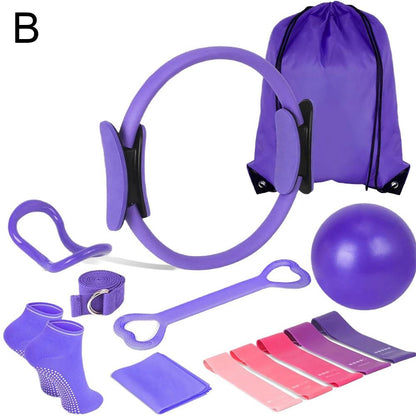 kit pilates 13 pièces violet