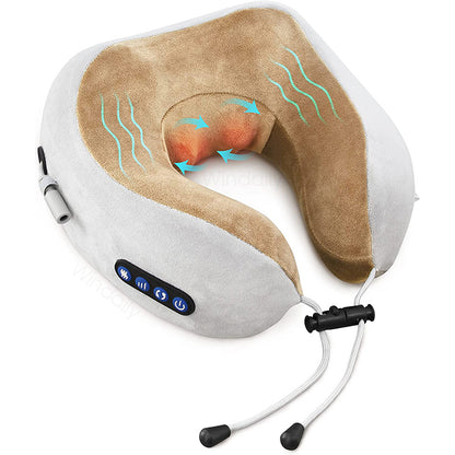 masseur cervical voyage marron