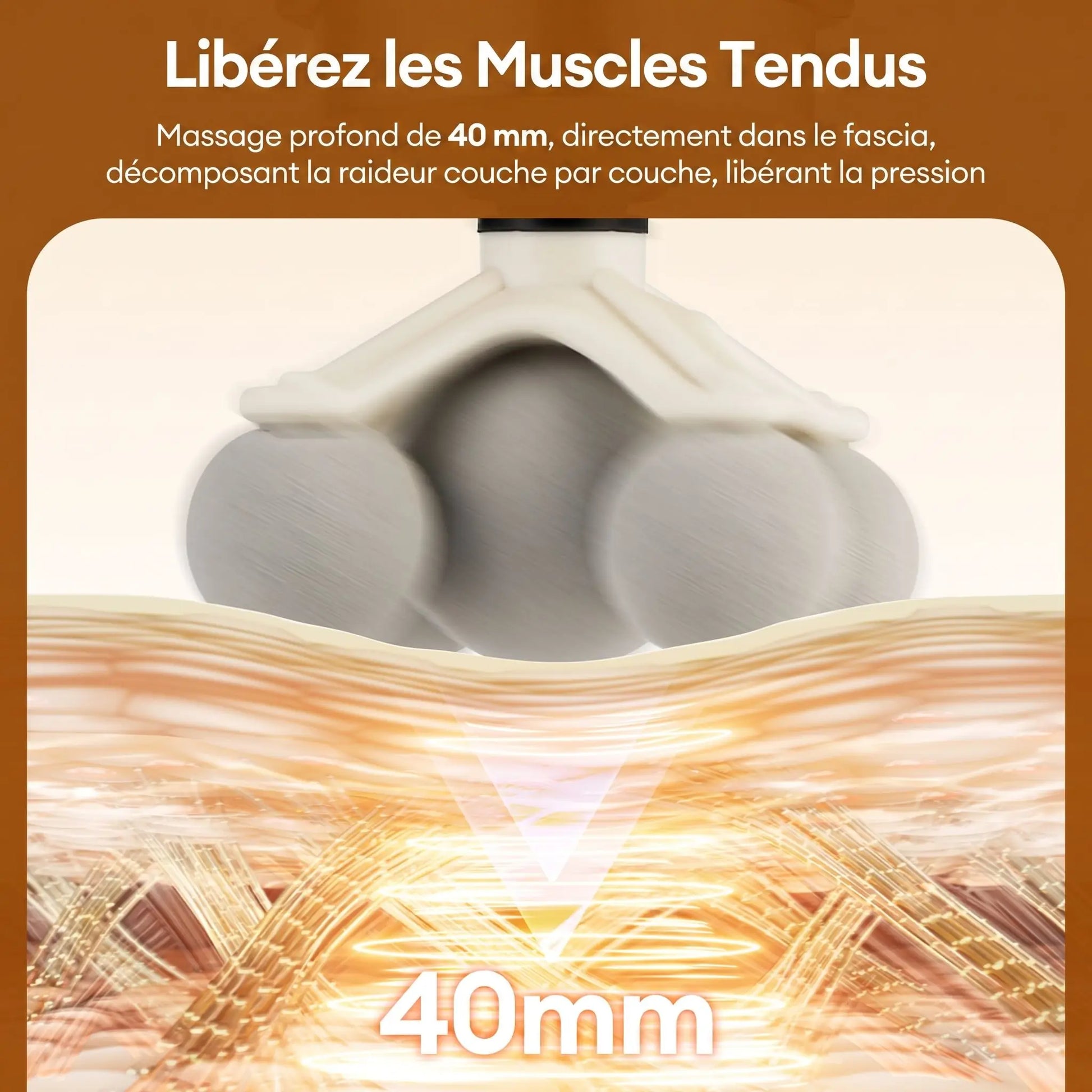 pistolet de massage 99 niveaux effet musculaire