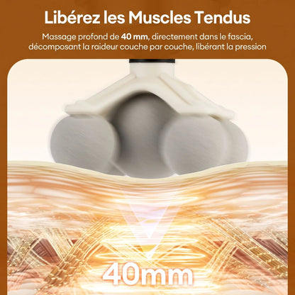 pistolet de massage 99 niveaux effet musculaire