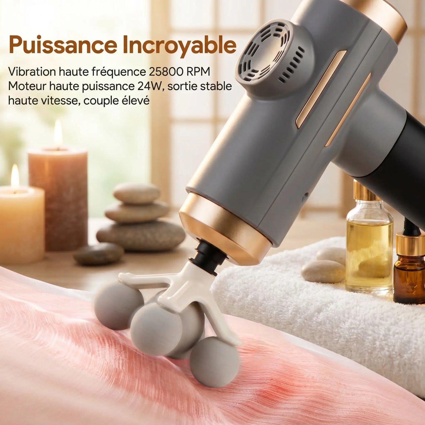 pistolet de massage 99 niveaux puissance modes