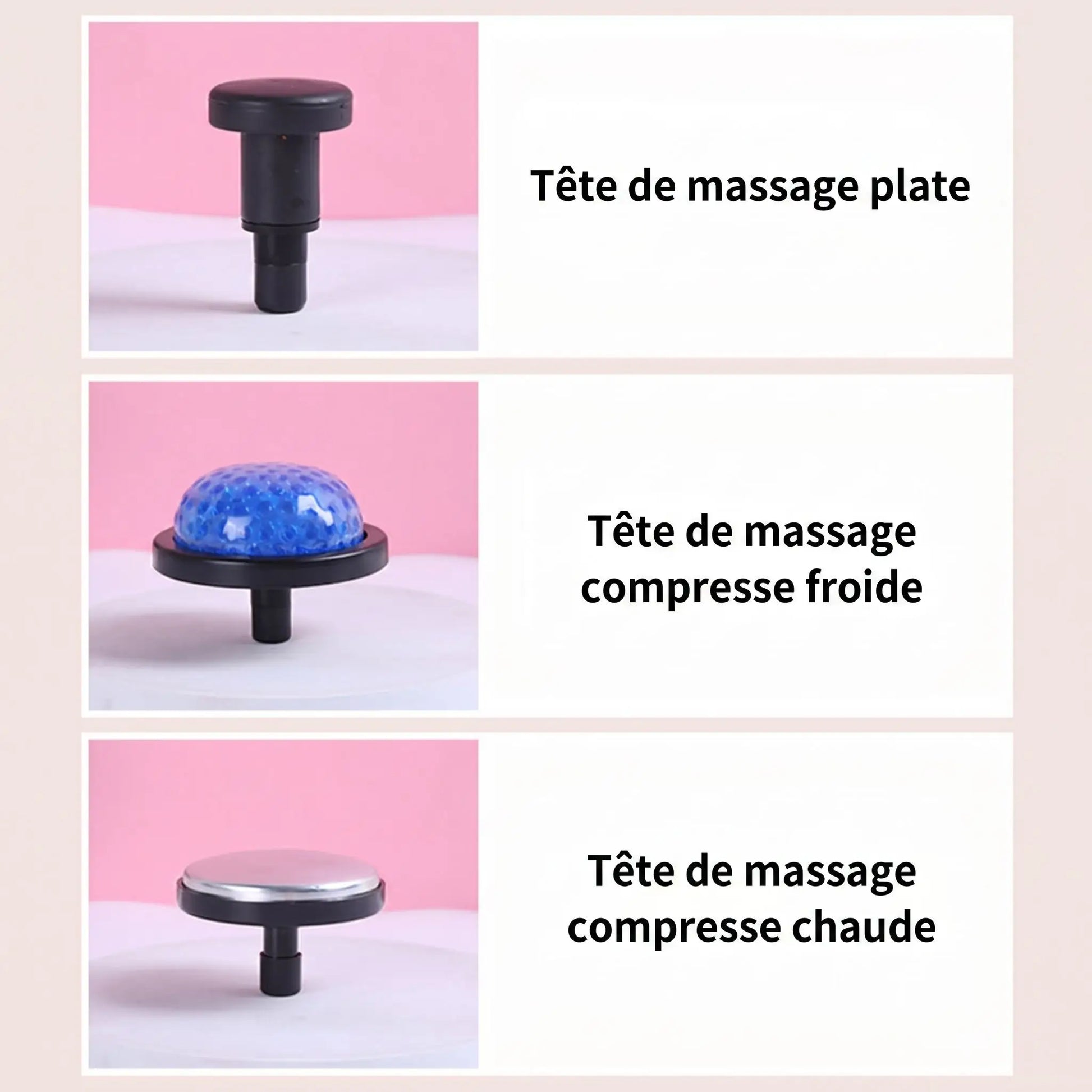 pistolet de massage chaud froid têtes