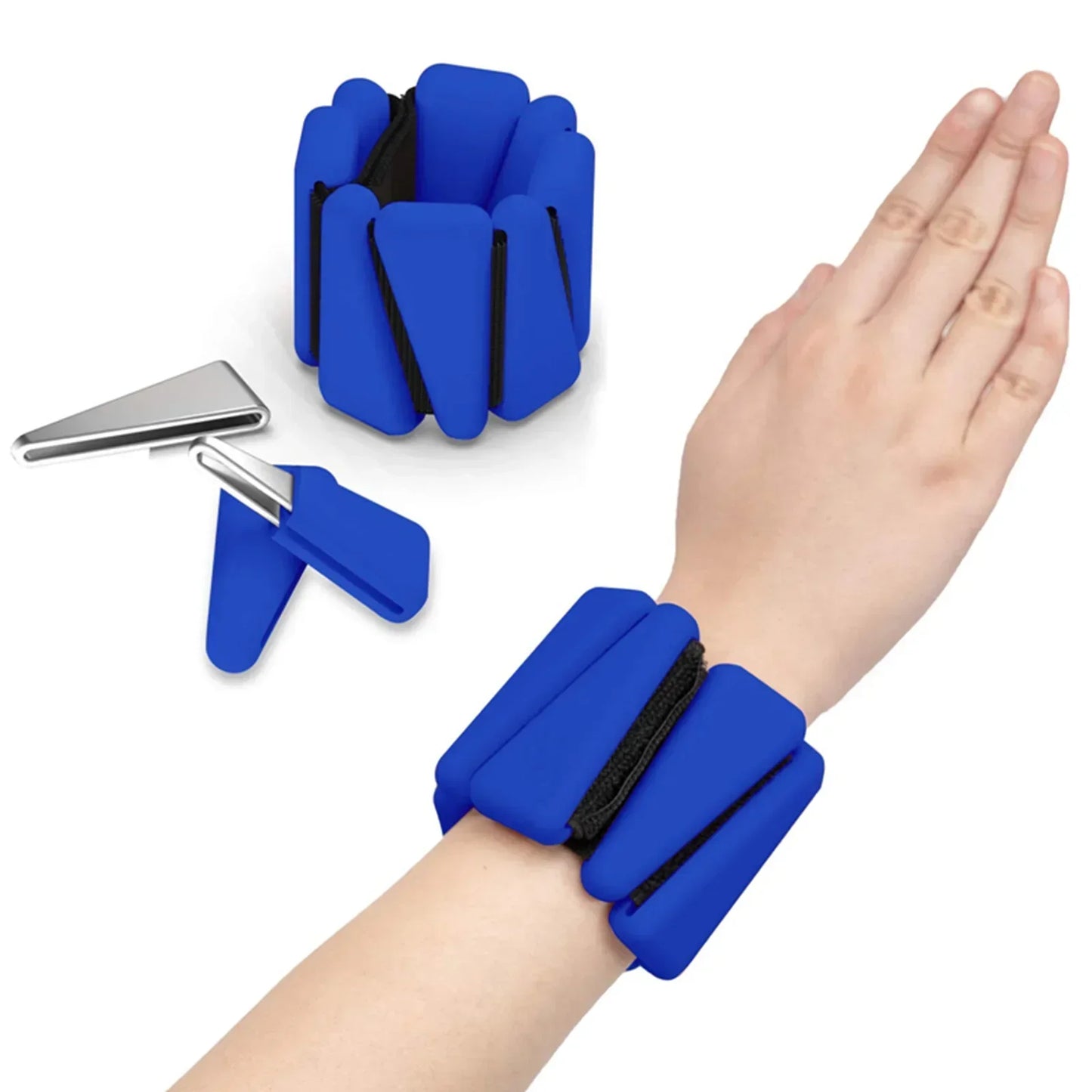 poids poignet bleu