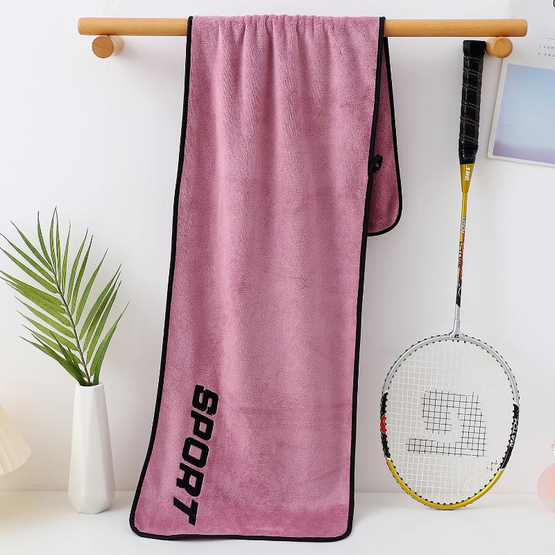 serviette de sport rose