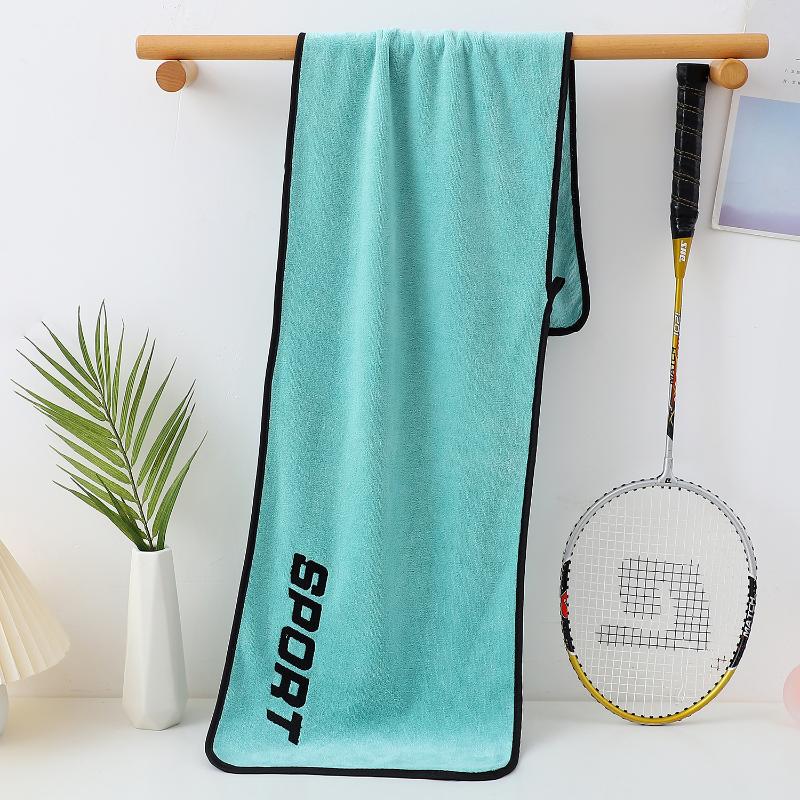 serviette de sport verte