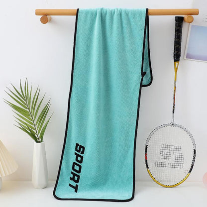 serviette de sport verte