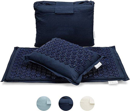 tapis d'acupression éco conçu bleu