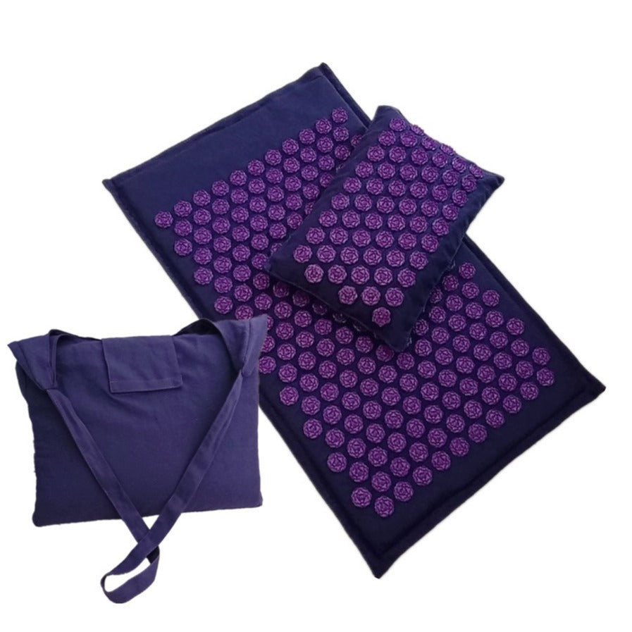 tapis d'acupression éco conçu violet