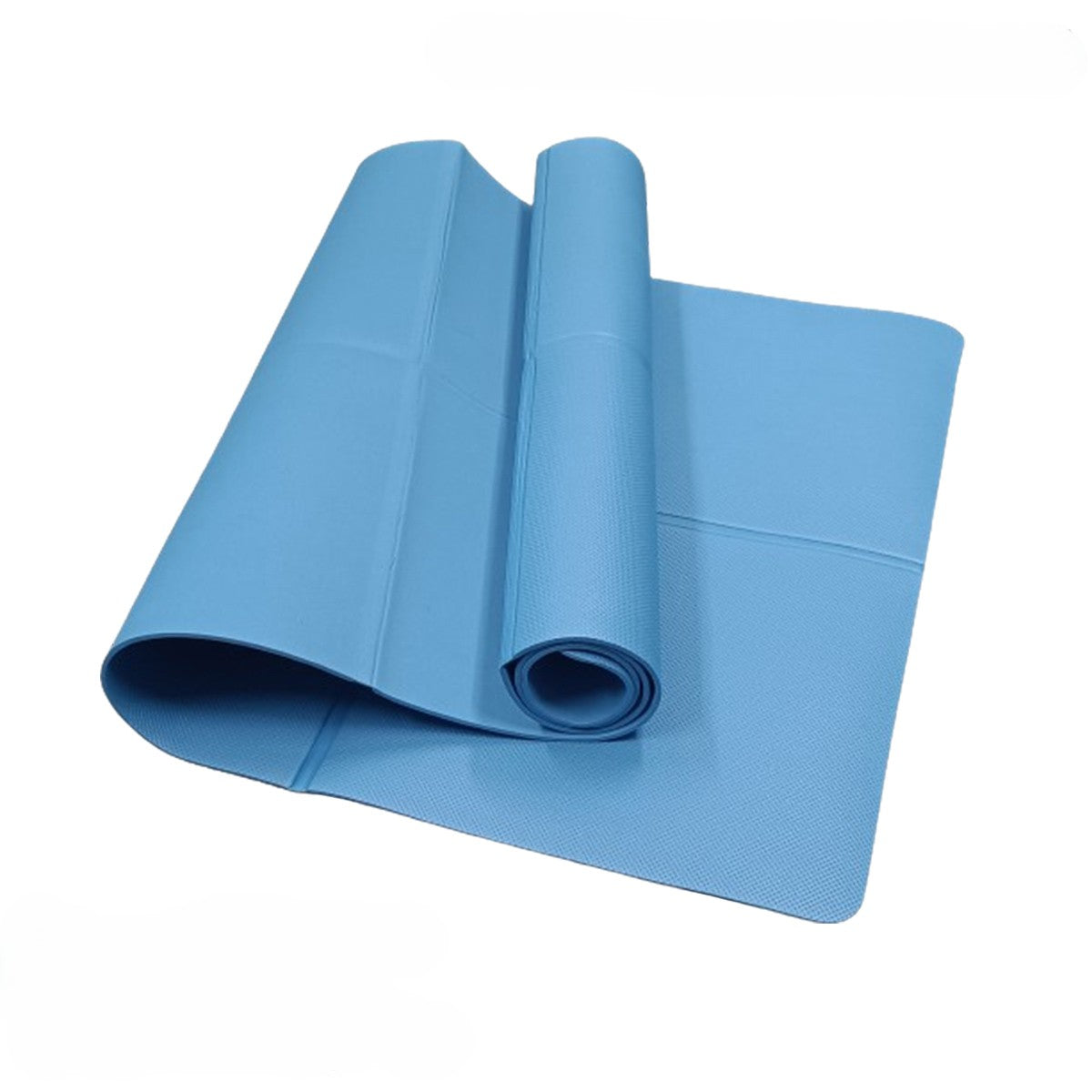 tapis de yoga bleu tapis du sport