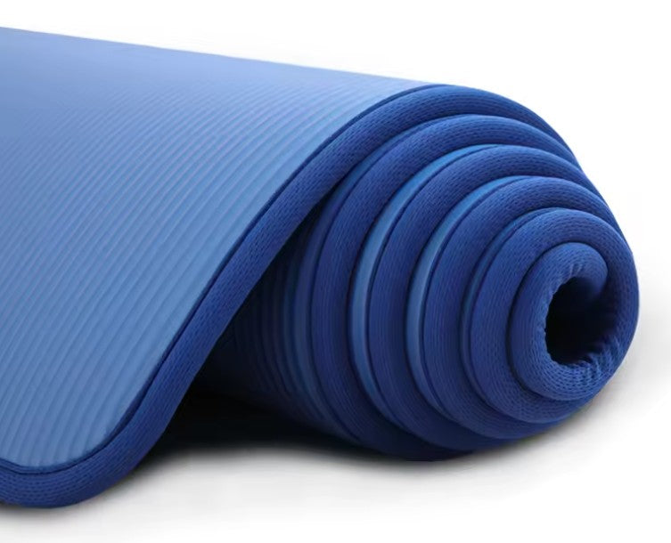 tapis du sport bleu