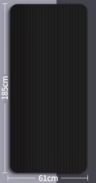 tapis du sport noir