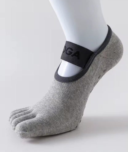 yoga chaussettes gris pâle